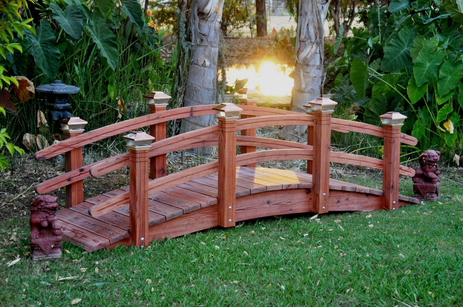 10 ft grooved garden bridges